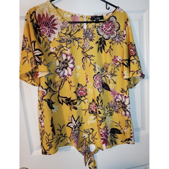 Rachel Roy Womens Aline Sequin Top Dark Yellow Size X Large